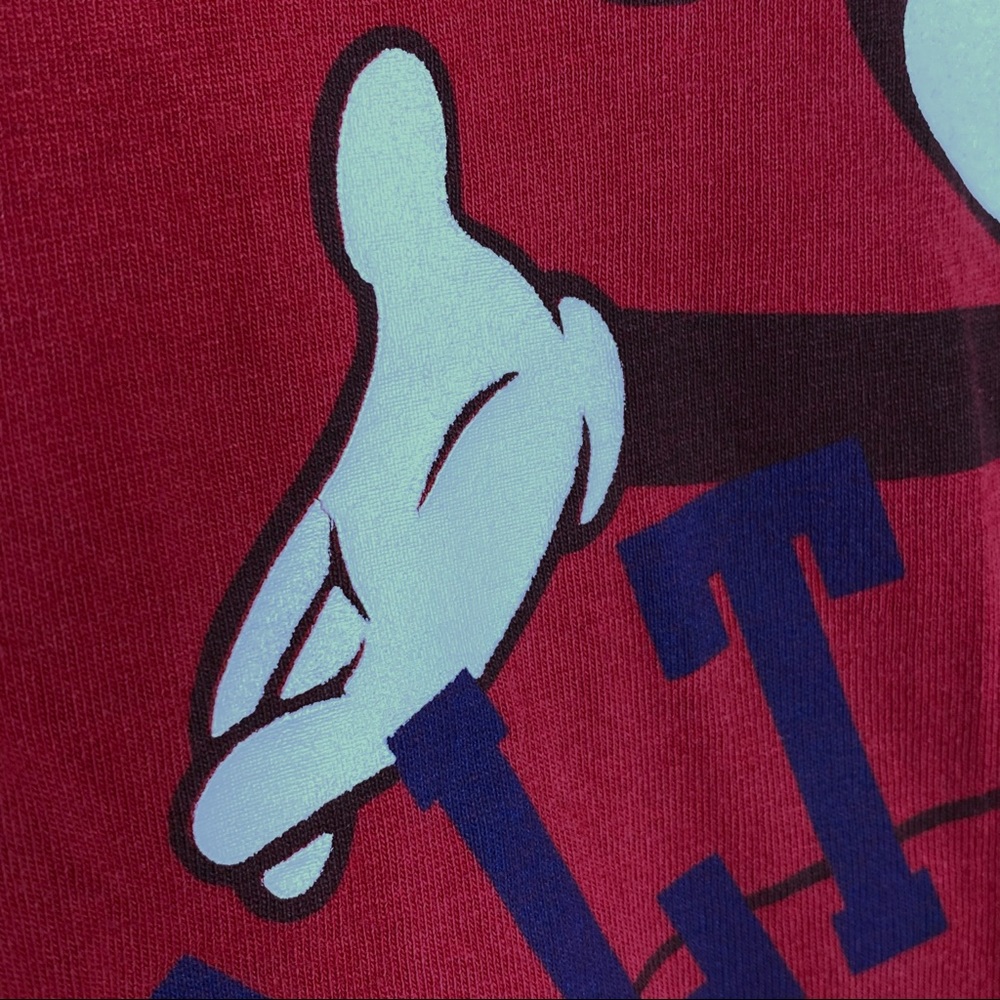 Walt Disney World Vintage 90s Mickey Mouse red t-shirt tee Adult Small - Picture 7 of 7